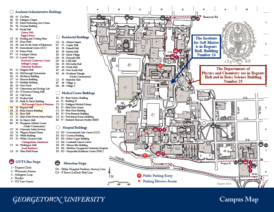 georgetown university campus map pdf