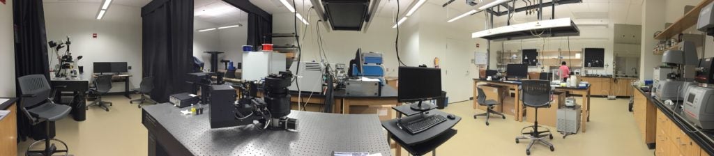 Characterization Lab Panoramic Photo Showing Various Pieces of Equipment