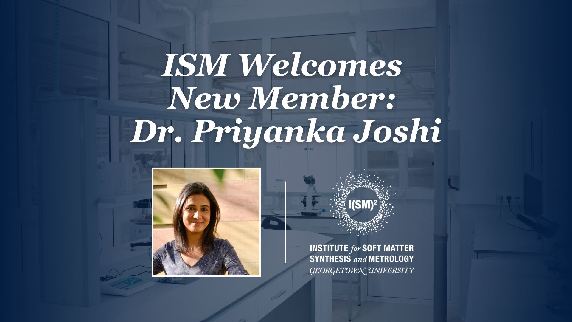 ISM Priyanka Joshi Welcome Banner ISM Priyanka Joshi Welcome Banner